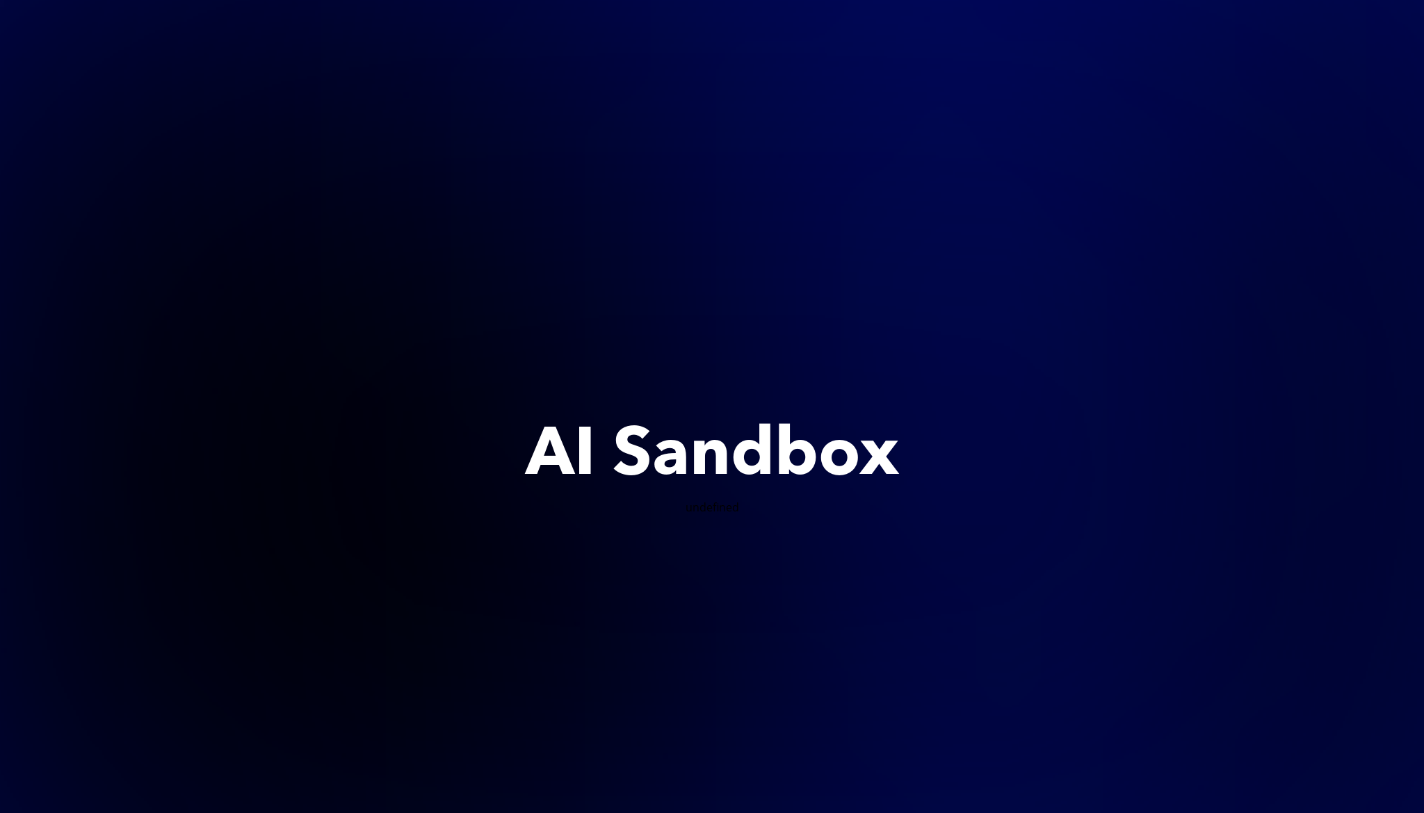 AI Sandbox Dework   AI Sandbox 